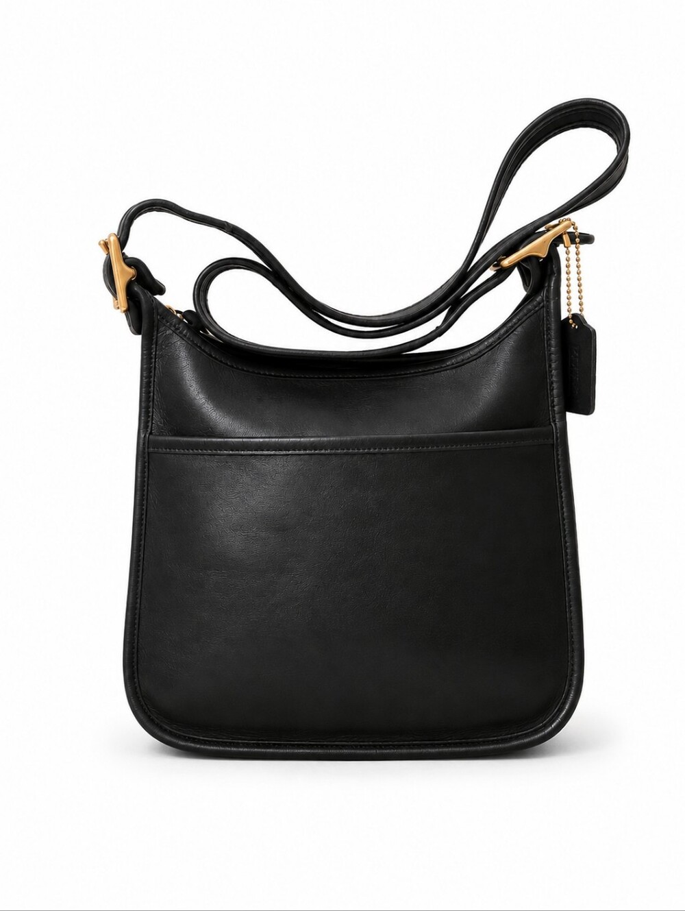 Vintage Coach Legacy Zip Black Shoulder Bag #9966 Brass Hardware ***NEAR MINT***